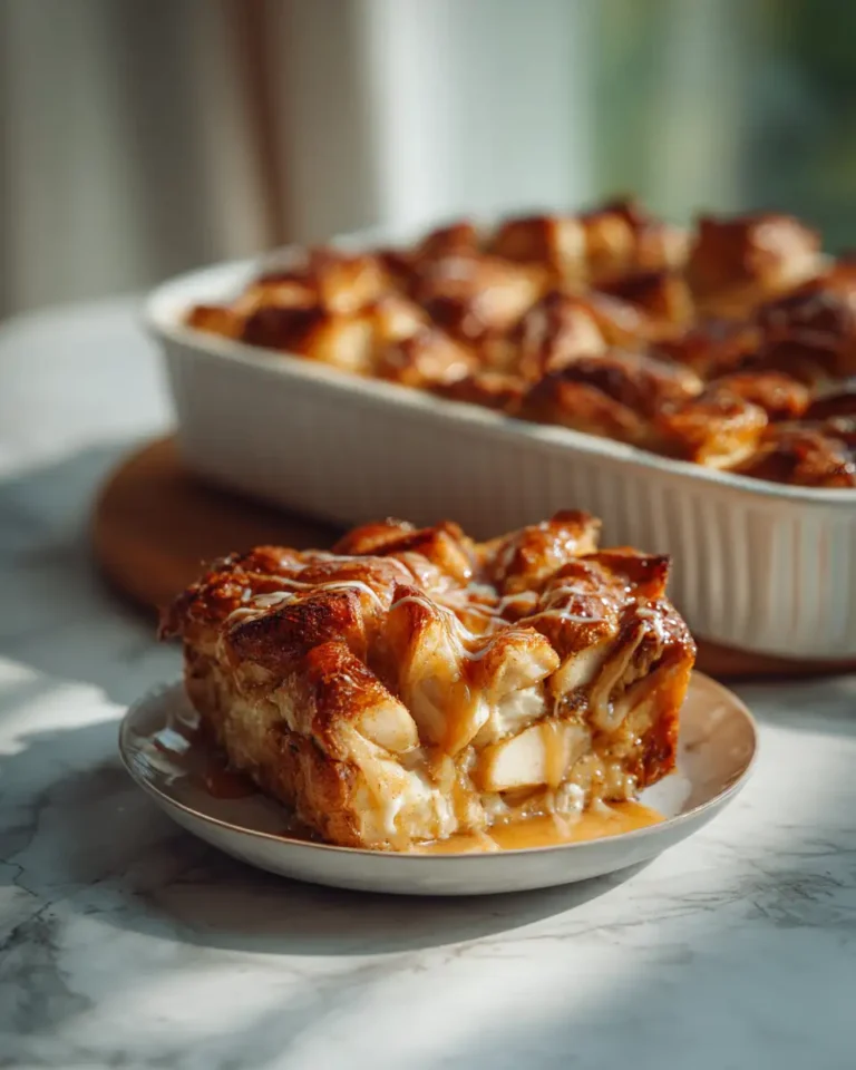 Indulge in Autumn Bliss with a Heavenly Caramel Apple Croissant Bake - Featured Image