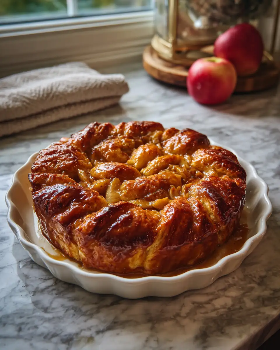 Indulge in Autumn Bliss with a Heavenly Caramel Apple Croissant Bake 3 Final dish - Indulge in Autumn Bliss with a Heavenly Caramel Apple Croissant Bake