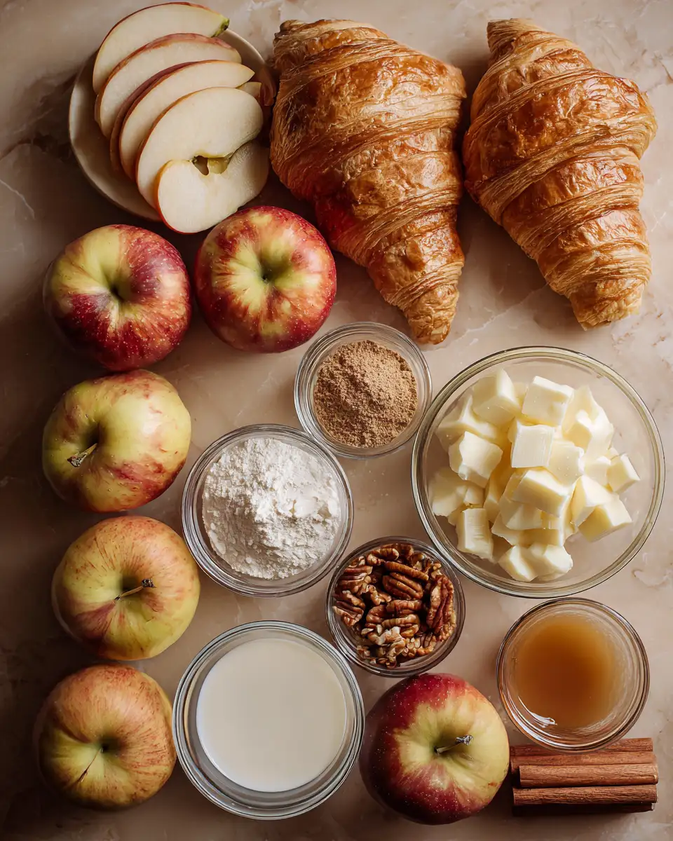 Indulge in Autumn Bliss with a Heavenly Caramel Apple Croissant Bake 2 Ingredients for Indulge in Autumn Bliss with a Heavenly Caramel Apple Croissant Bake