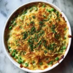 Final dish - Melt-in-Your-Mouth Cheesy Green Pea Casserole Recipe You Need to Try