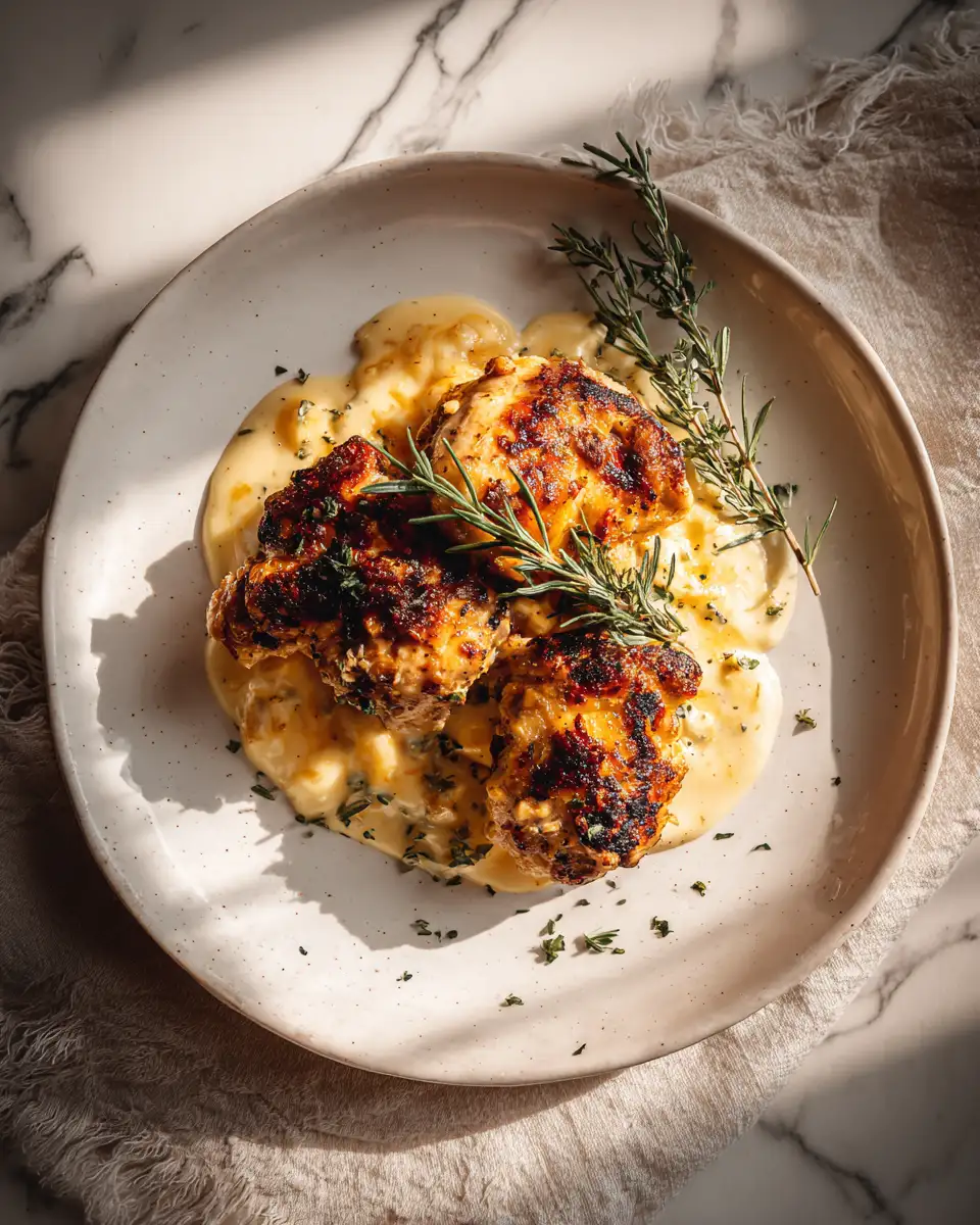 Irresistible Chicken with Creamy Mustard Cheddar Recipe You Need to Try - Featured Image