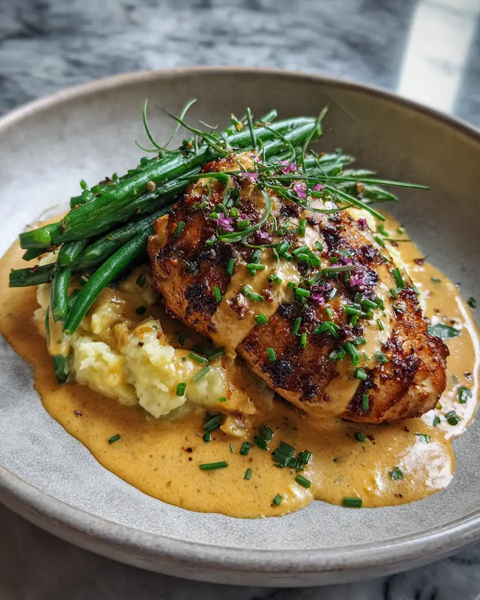 Final dish - Irresistible Chicken with Creamy Mustard Cheddar Recipe You Need to Try