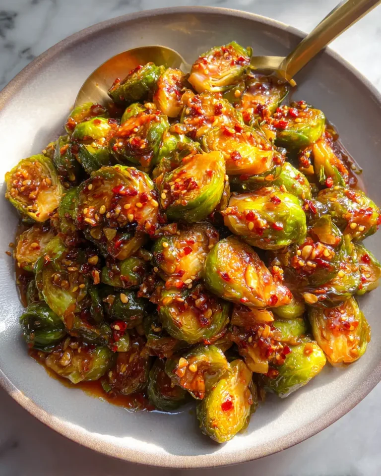 Sweet Heat Sensation Chili Honey Brussels Sprouts That Will Wow Your Taste Buds - Featured Image
