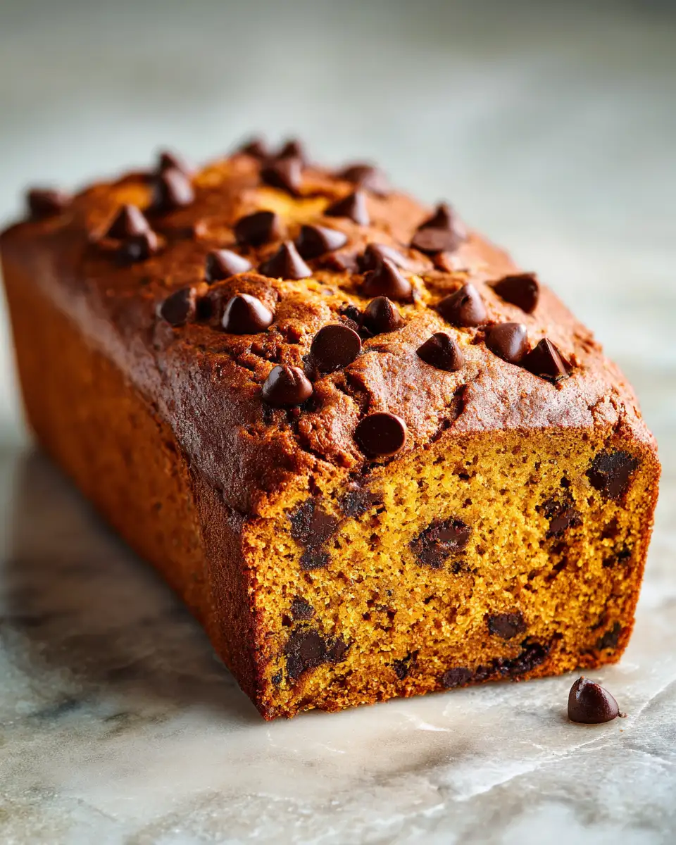 Final dish - Irresistible Chocolate Chip Pumpkin Bread Recipe You Need to Try
