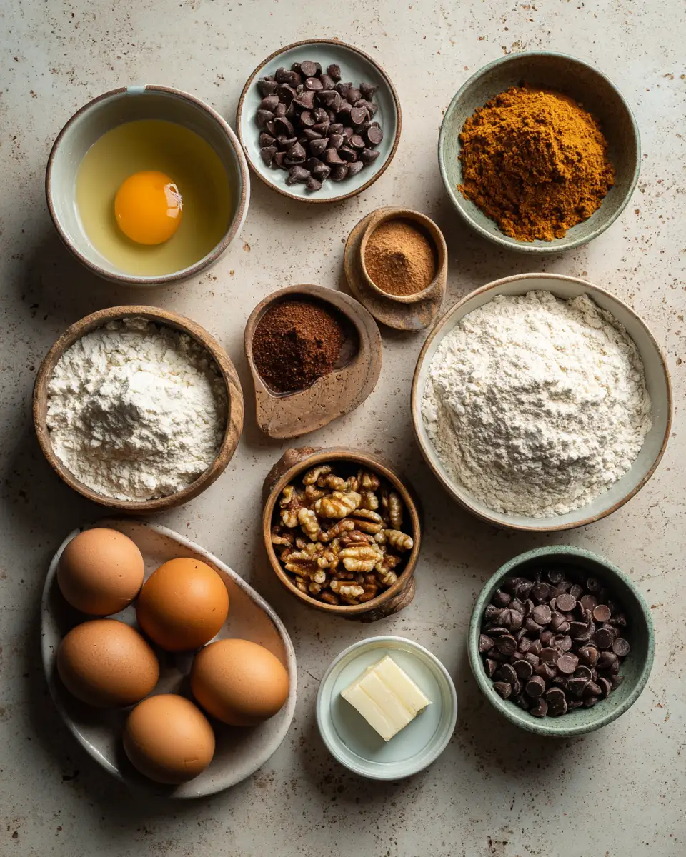 Ingredients for Irresistible Chocolate Chip Pumpkin Bread Recipe You Need to Try