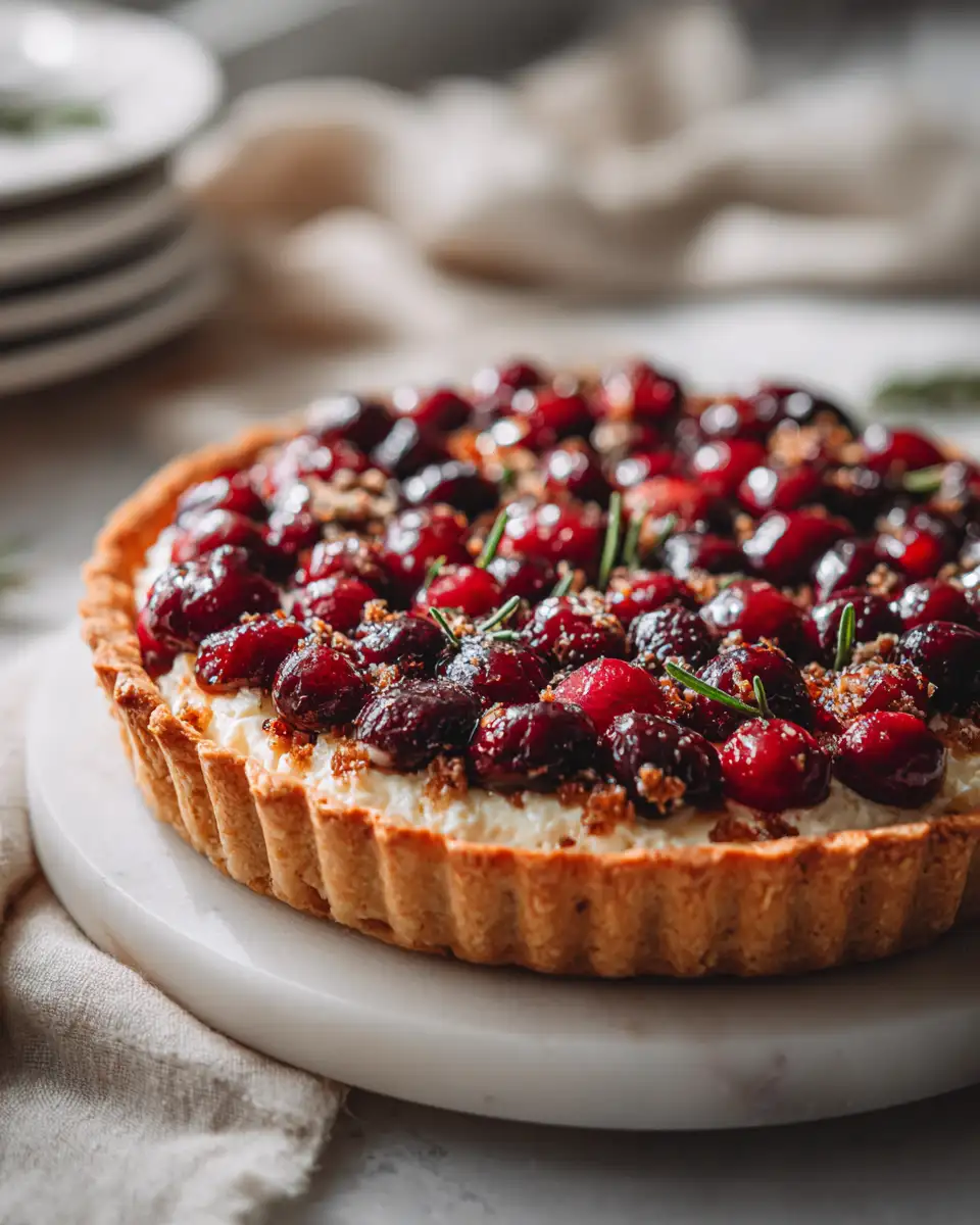 Decadent Cranberry Brie Tart: A Festive Flavor Explosion - Featured Image