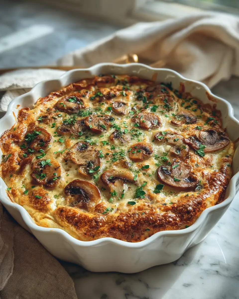 Final dish - Decadent Delights: Dive into a Creamy Mushroom Herb Casserole