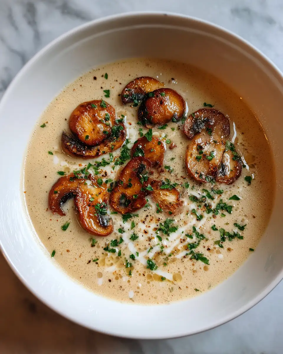 Final dish - Ultimate Comfort in a Bowl: Creamy Mushroom Soup Recipe
