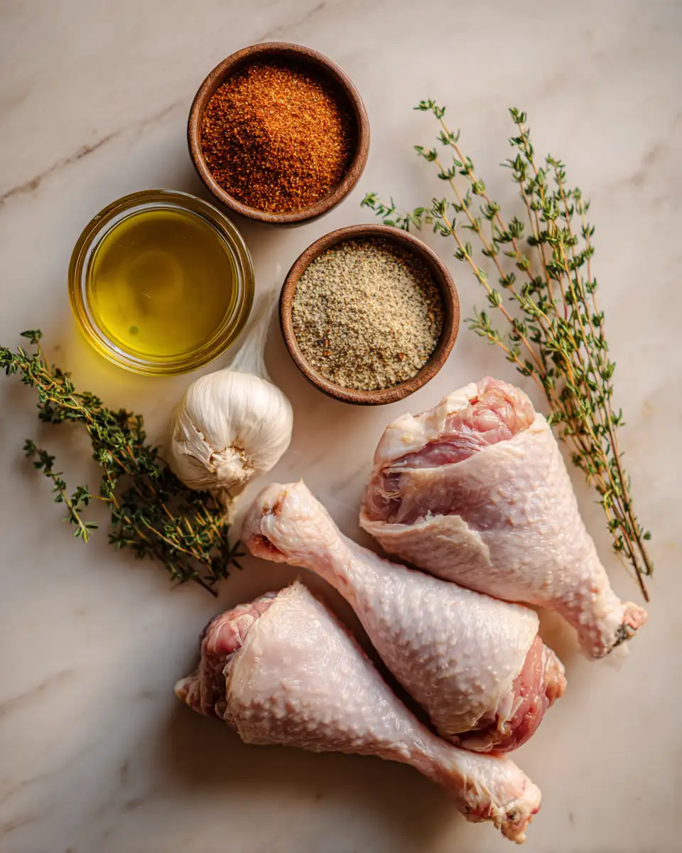 Ingredients for Crispy Air Fryer Turkey Legs: A Flavorful Twist on a Classic Feast