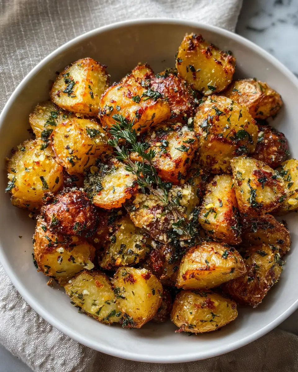 Irresistibly Crispy Garlic Butter Potatoes You Have to Try - Featured Image