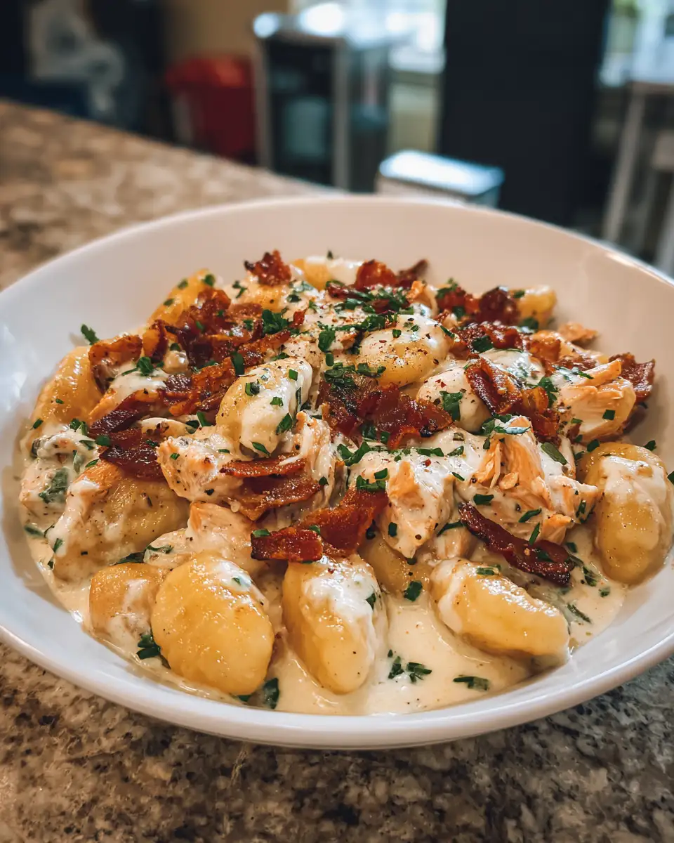 Irresistibly Creamy Crack Chicken Gnocchi Delight 7 Final dish - Irresistibly Creamy Crack Chicken Gnocchi Delight