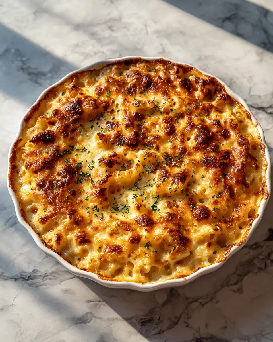 Final dish - Irresistible Comfort: Dive into the Ultimate Four Cheese Mac Bake