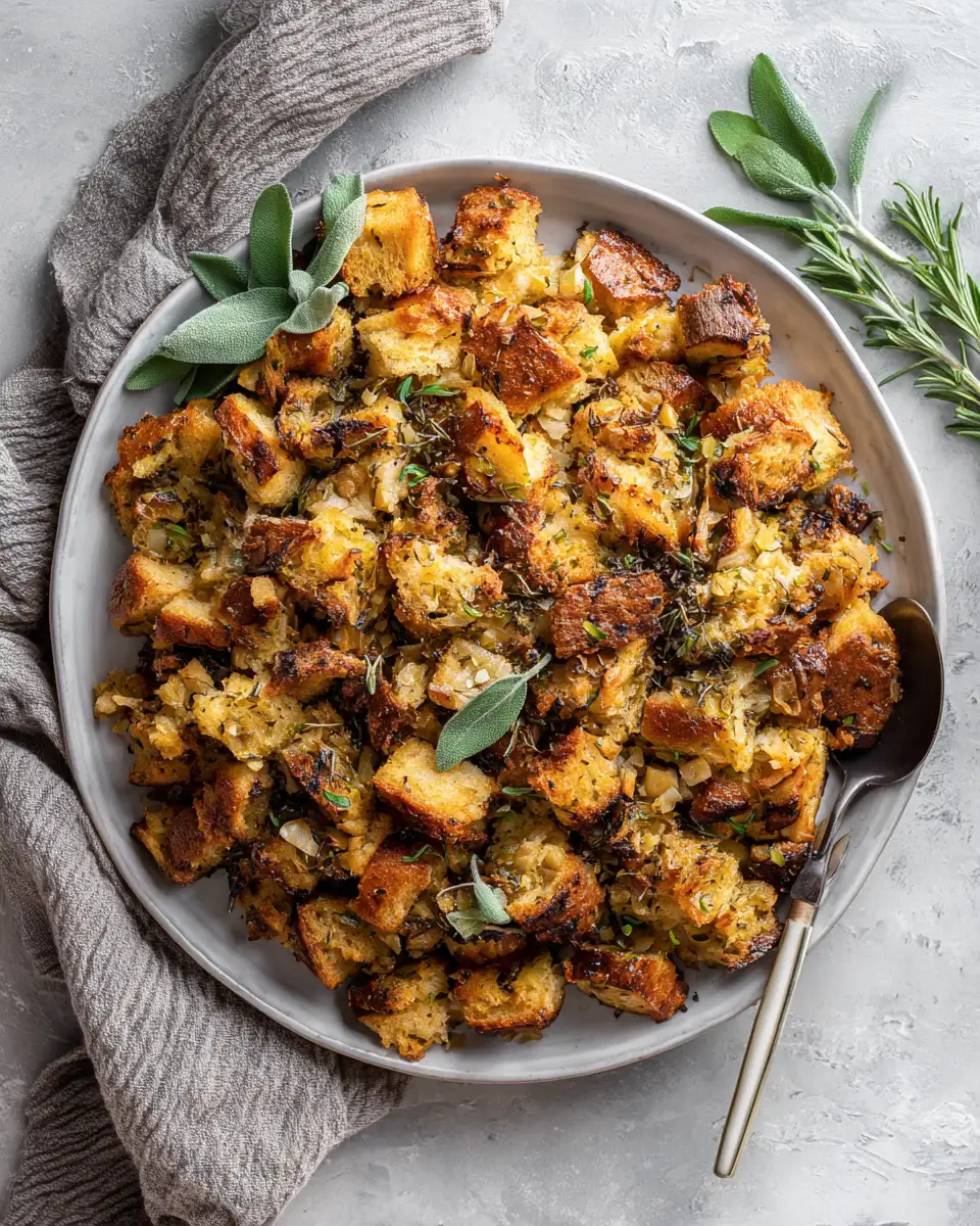 Final dish - Flavors of Fall: Transform Your Table with Irresistible Garlic Herb Stuffing