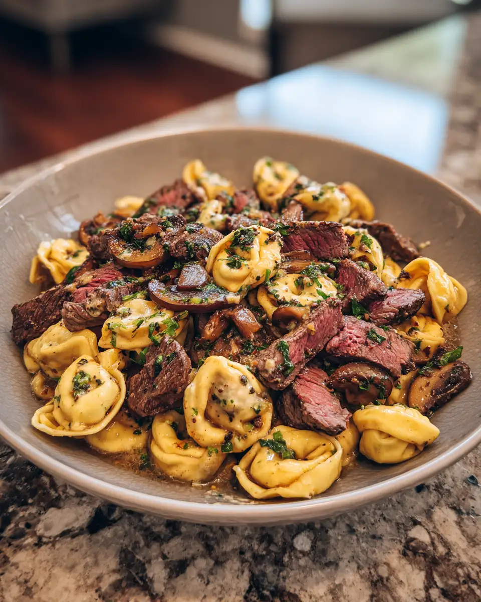 Final dish - Garlic Steak Tortellini That Will Elevate Your Dinner Game