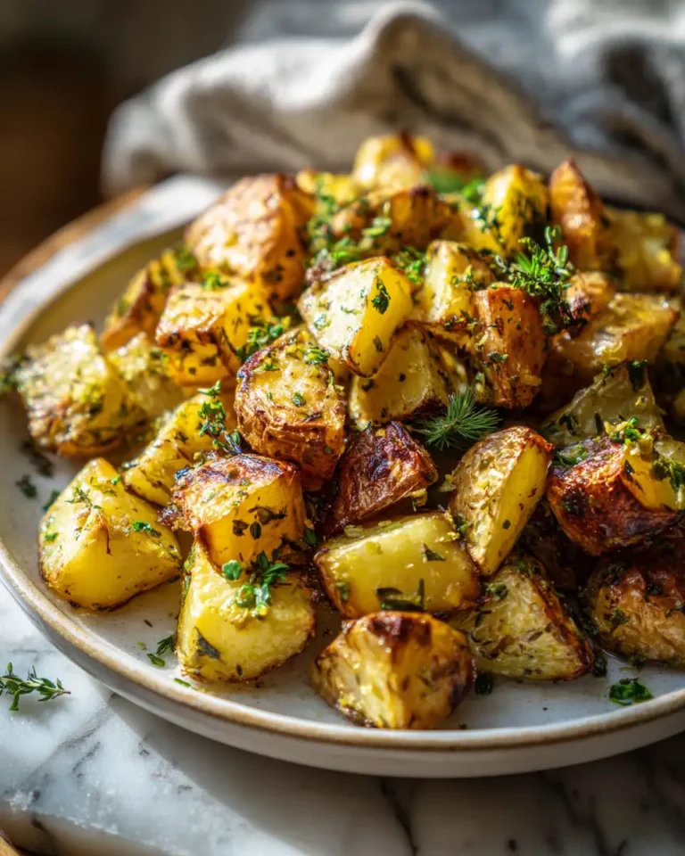 Irresistible Greek Lemon and Garlic Roasted Potatoes You Have to Try - Featured Image