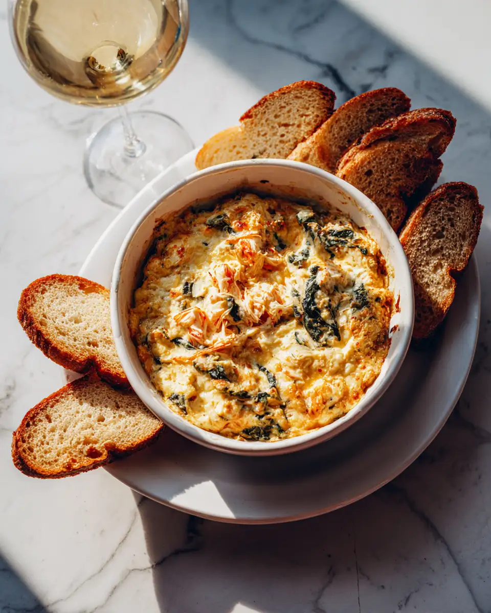 Sizzling Hot Crab Spinach Dip: A Creamy Delight for Your Taste Buds - Featured Image