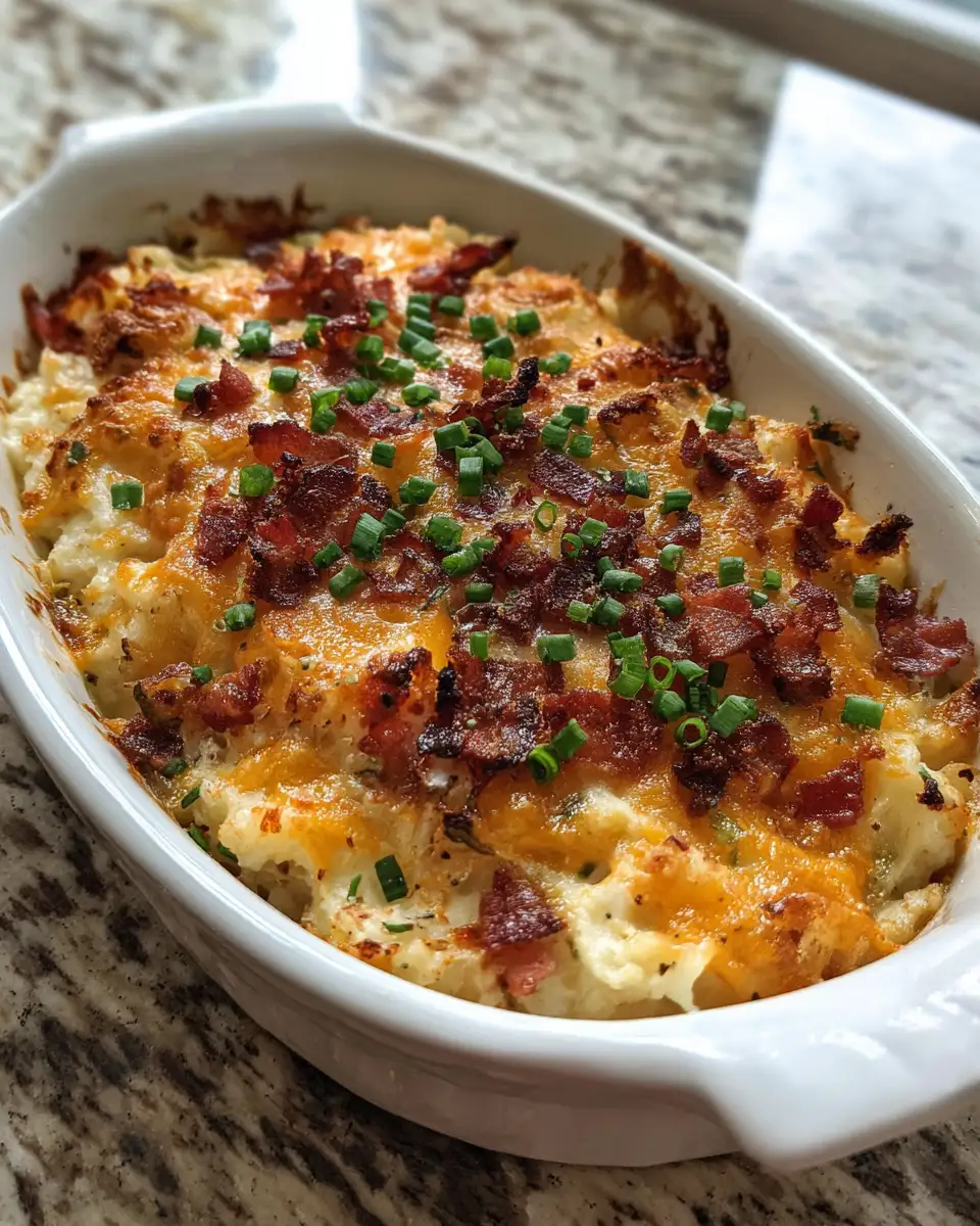 Final dish - Ultimate Comfort: Dive Into a Loaded Baked Potato Casserole Delight