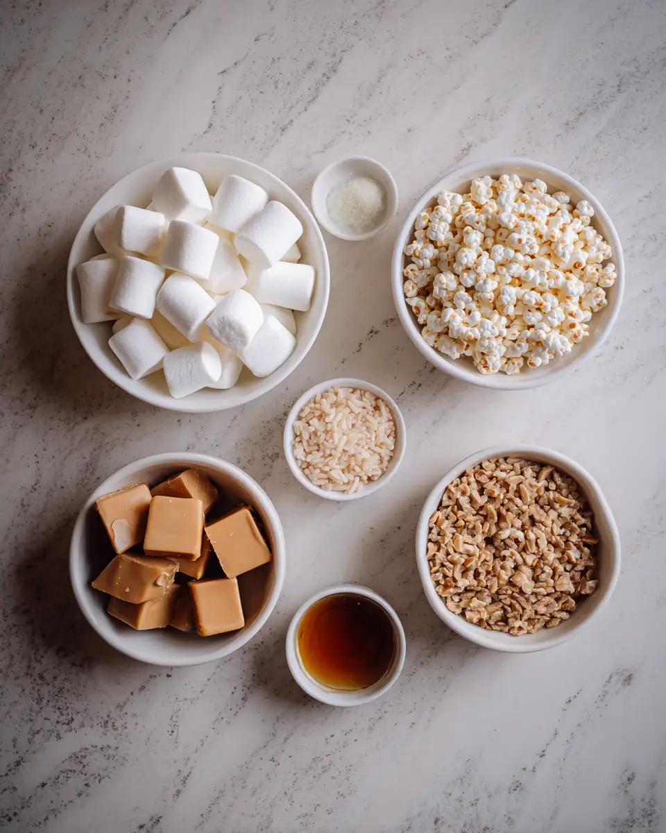 Irresistible Marshmallow Caramel Crunch Balls: A Sweet Treat Adventure 5 Ingredients for Irresistible Marshmallow Caramel Crunch Balls: A Sweet Treat Adventure