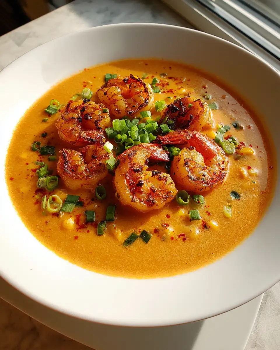 Savor the Soul of the South with New Orleans Shrimp and Corn Bisque 7 Final dish - Savor the Soul of the South with New Orleans Shrimp and Corn Bisque