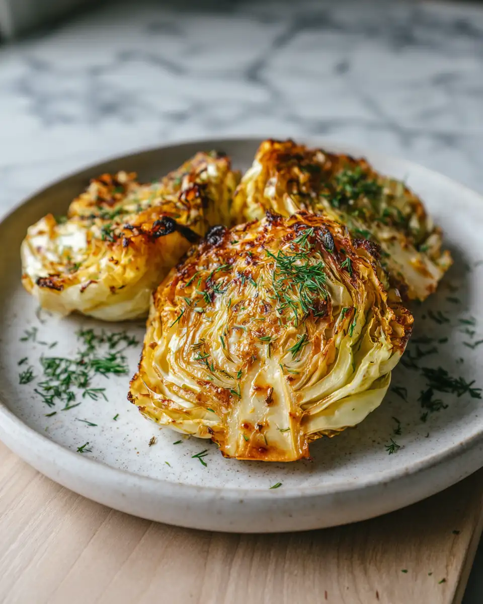 Final dish - Irresistible Oven Roasted Garlic Cabbage Steaks You Need to Try