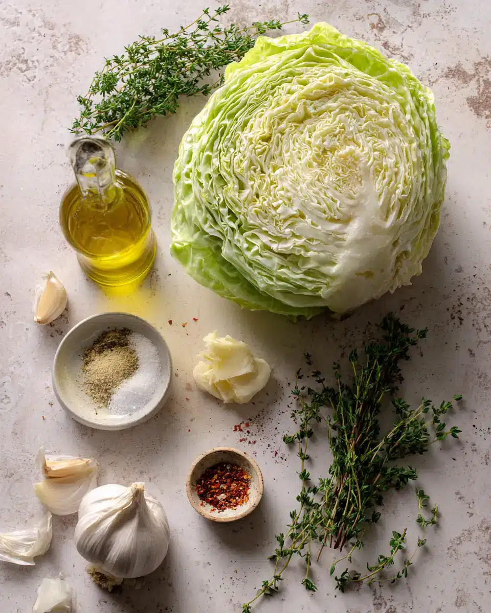 Ingredients for Irresistible Oven Roasted Garlic Cabbage Steaks You Need to Try