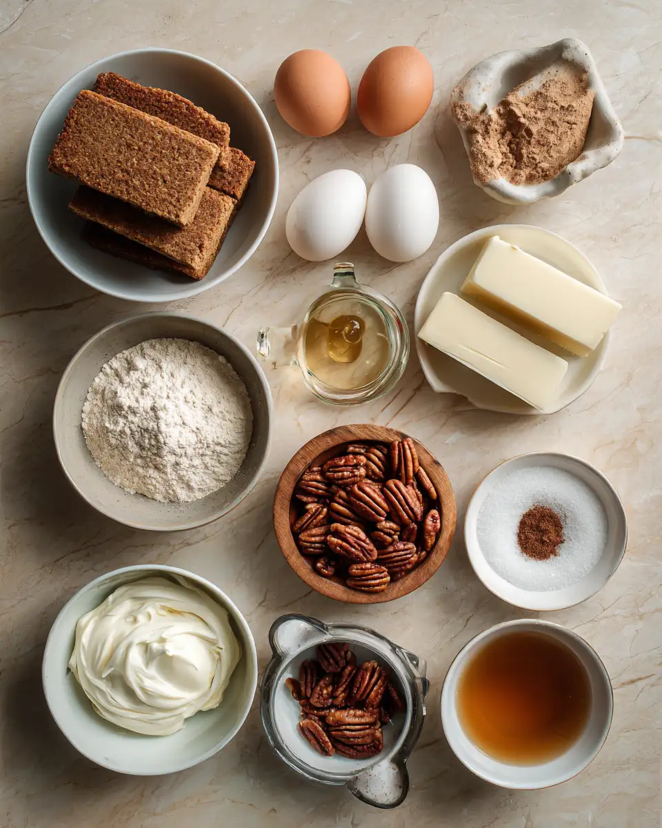 Ingredients for Irresistible Pecan Pie Cheesecake Recipe That Will Wow Your Taste Buds