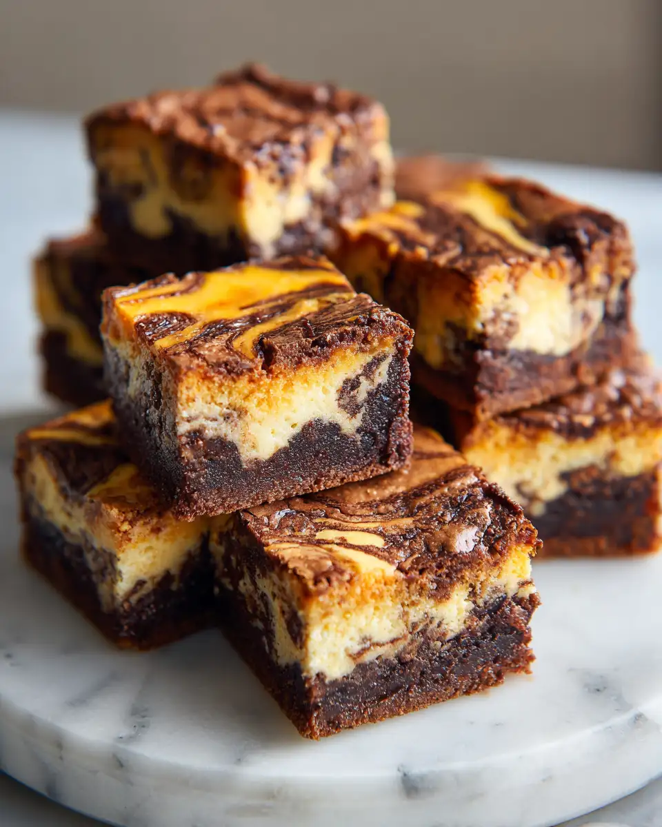 Decadent Pumpkin Cheesecake Swirl Brownies You Need to Try - Featured Image
