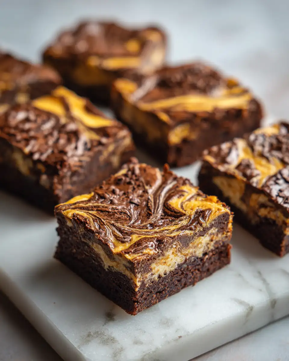 Final dish - Decadent Pumpkin Cheesecake Swirl Brownies You Need to Try