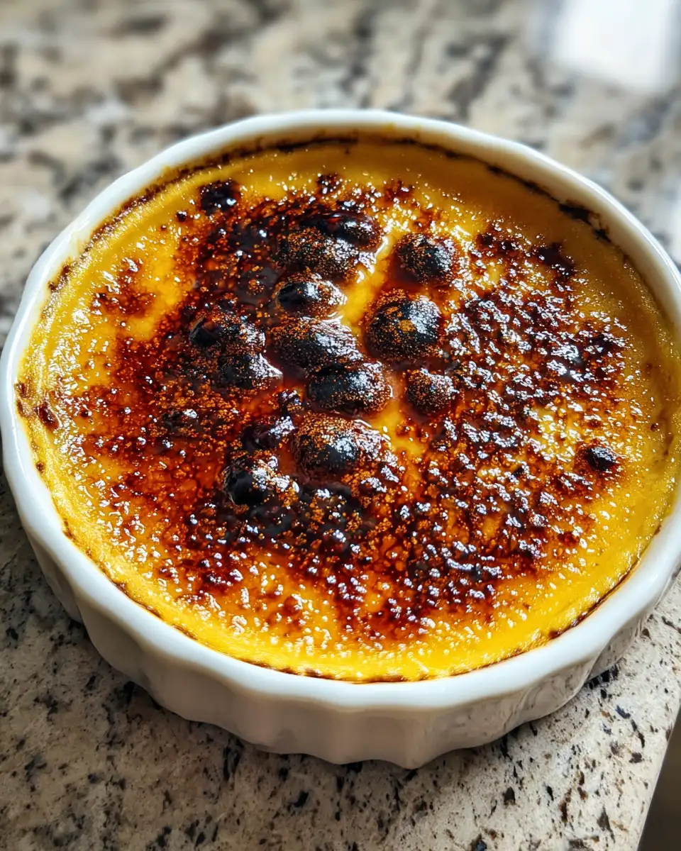 Final dish - Decadent Fall Delight: Indulge in Pumpkin Crème Brûlée