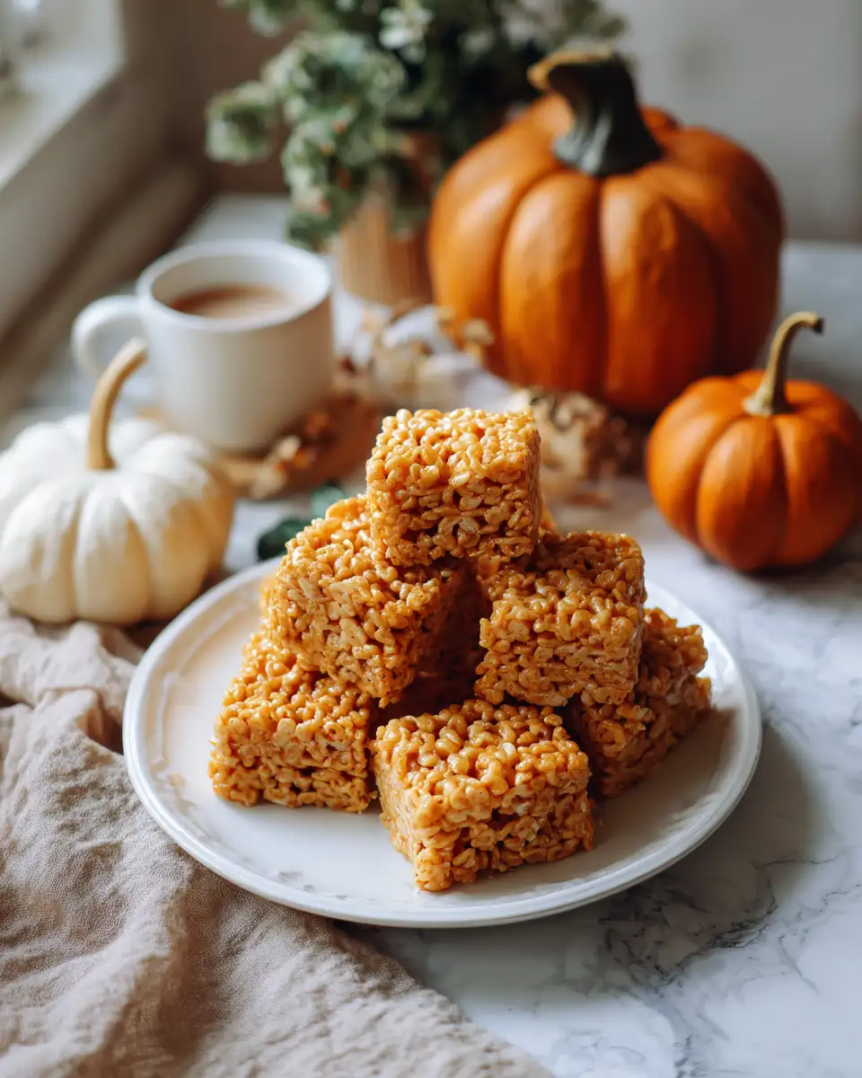 Spice Up Your Fall with Irresistible Pumpkin Rice Krispie Treats - Featured Image