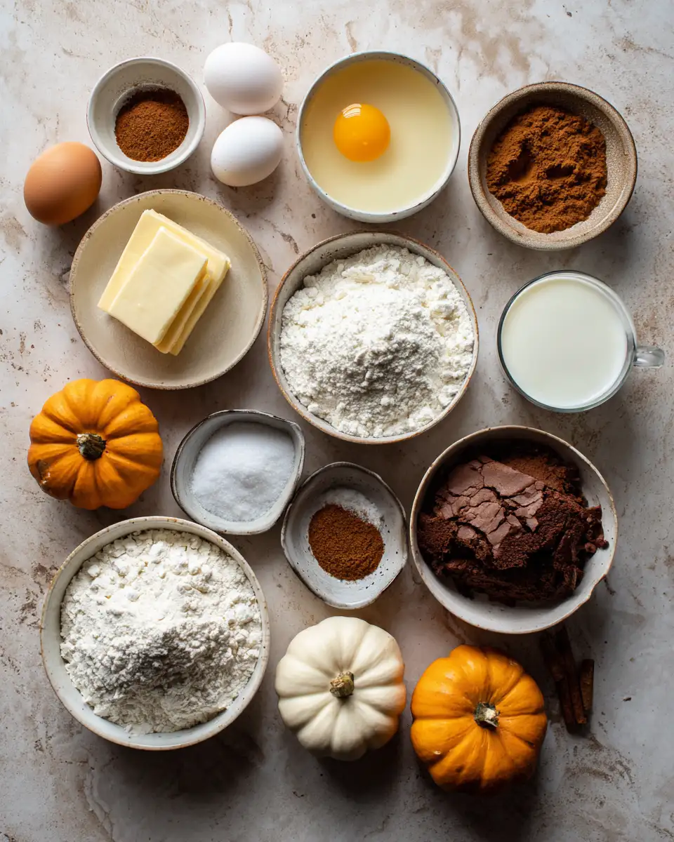 Ingredients for Irresistible Pumpkin Spice Cheesecake Brownies You Need to Try Today