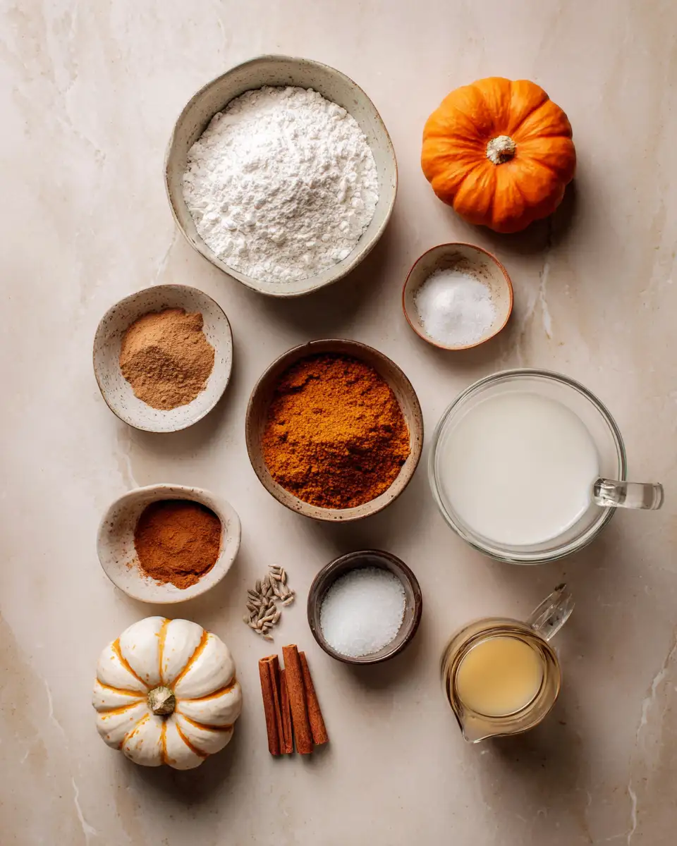 Ingredients for Indulge in Autumn Bliss with a Quick and Easy Pumpkin Spice Mug Cake