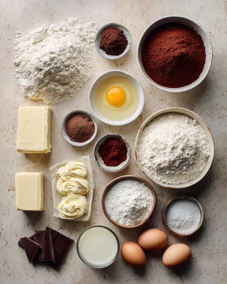 Ingredients for Irresistible Red Velvet Cookie Bars You Need to Try Today