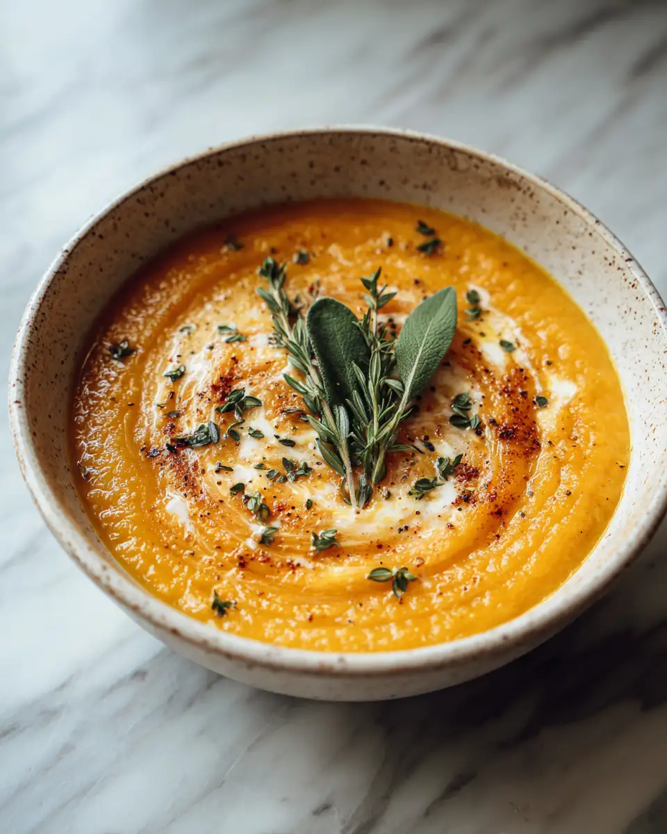 Final dish - Cozy Up with the Ultimate Roasted Butternut Squash Soup Recipe