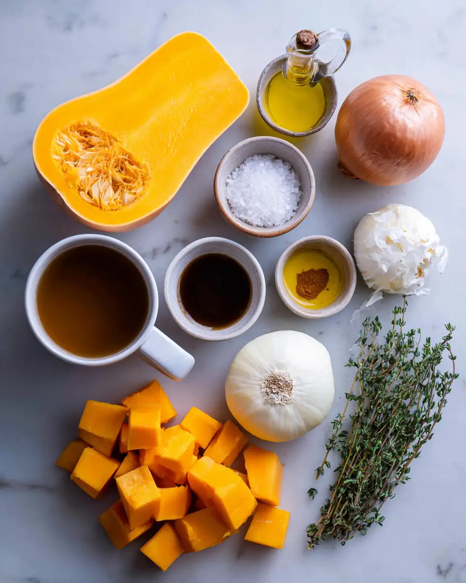 Ingredients for Cozy Up with the Ultimate Roasted Butternut Squash Soup Recipe