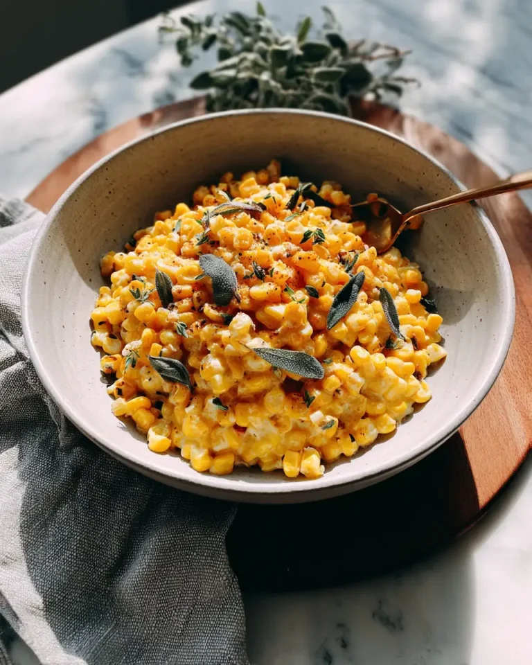 Velvety Roasted Garlic Creamed Corn: A Flavorful Twist on a Classic Favorite - Featured Image