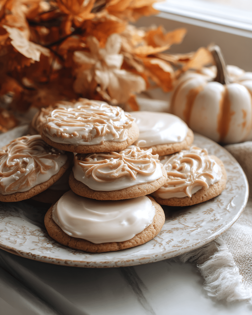 Indulge in Autumn Bliss with Soft Maple Cookies and Brown Butter Icing - Featured Image