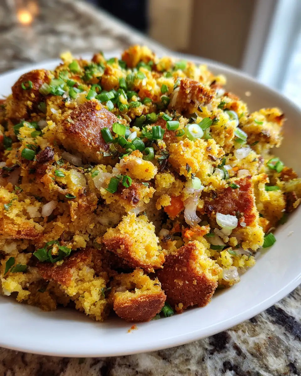 Final dish - Southern Cornbread Dressing: A Comforting Classic Bursting with Flavor