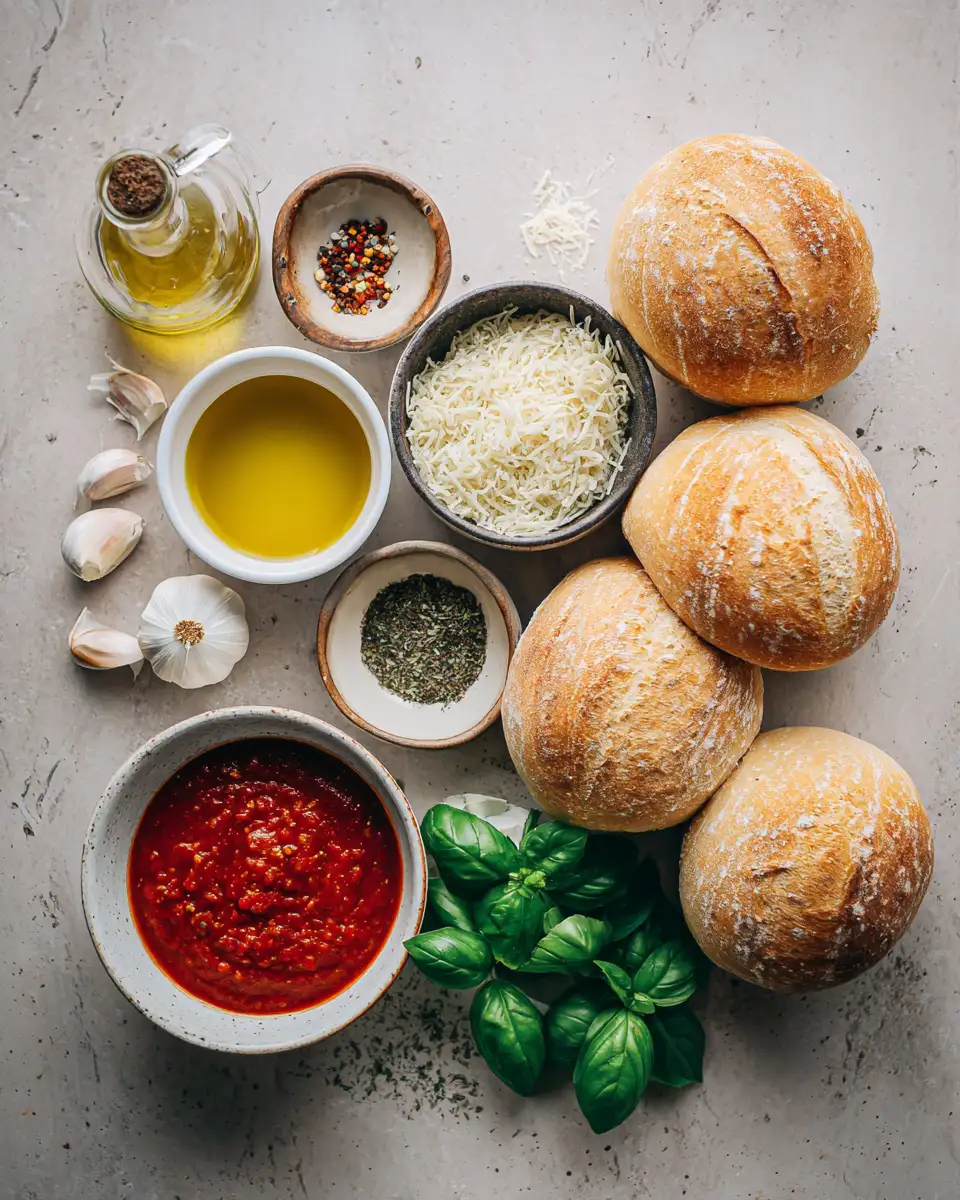 Ingredients for Irresistible Spaghetti Garlic Bread Bowls: A Flavorful Feast for Your Taste Buds