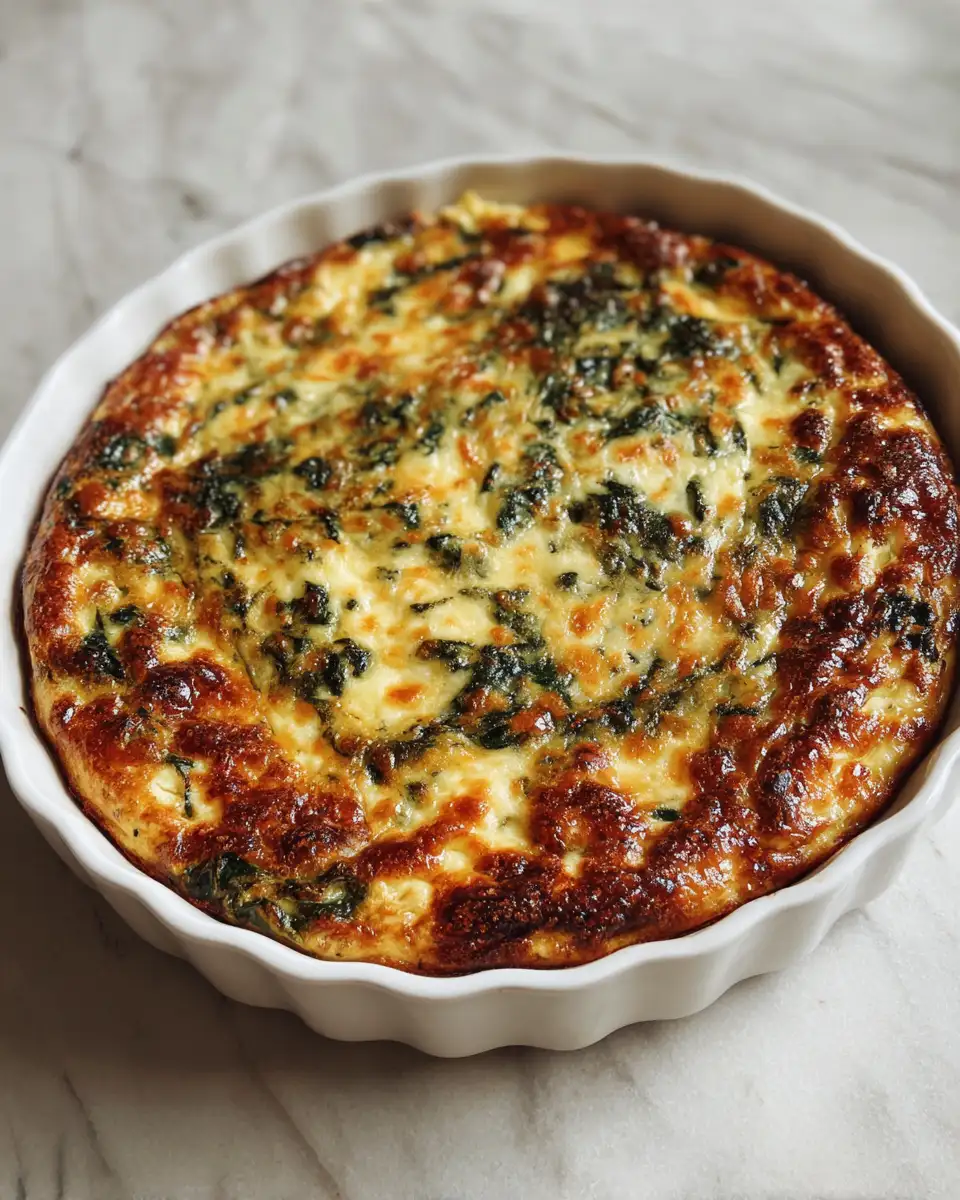 Final dish - Irresistible Spinach Parmesan Bake Everyone Will Love