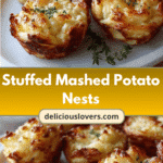 Irresistible Stuffed Mashed Potato Nests Bursting with Flavor