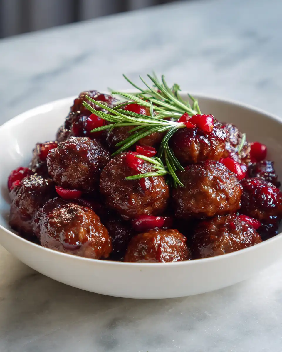 Final dish - Best Christmas Cranberry Meatballs to Delight Your Holiday Guests