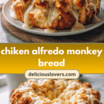 Pull-Apart Perfection: Chicken Alfredo Monkey Bread Delight