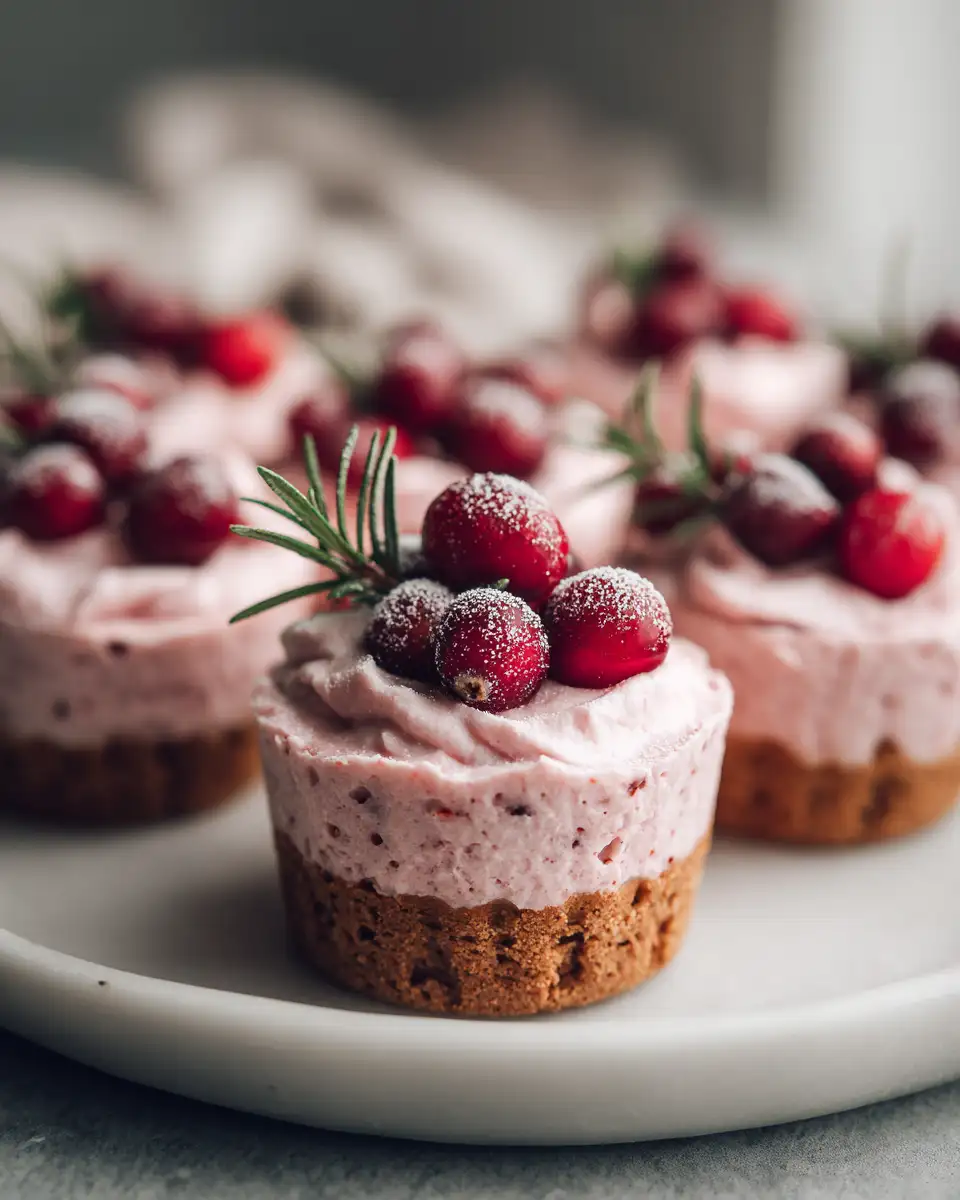 Fluffy Cranberry Mousse Cups: Mini Christmas Desserts to Delight - Featured Image