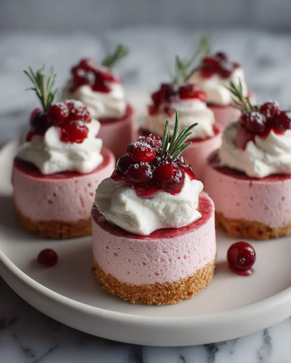 Final dish - Fluffy Cranberry Mousse Cups: Mini Christmas Desserts to Delight