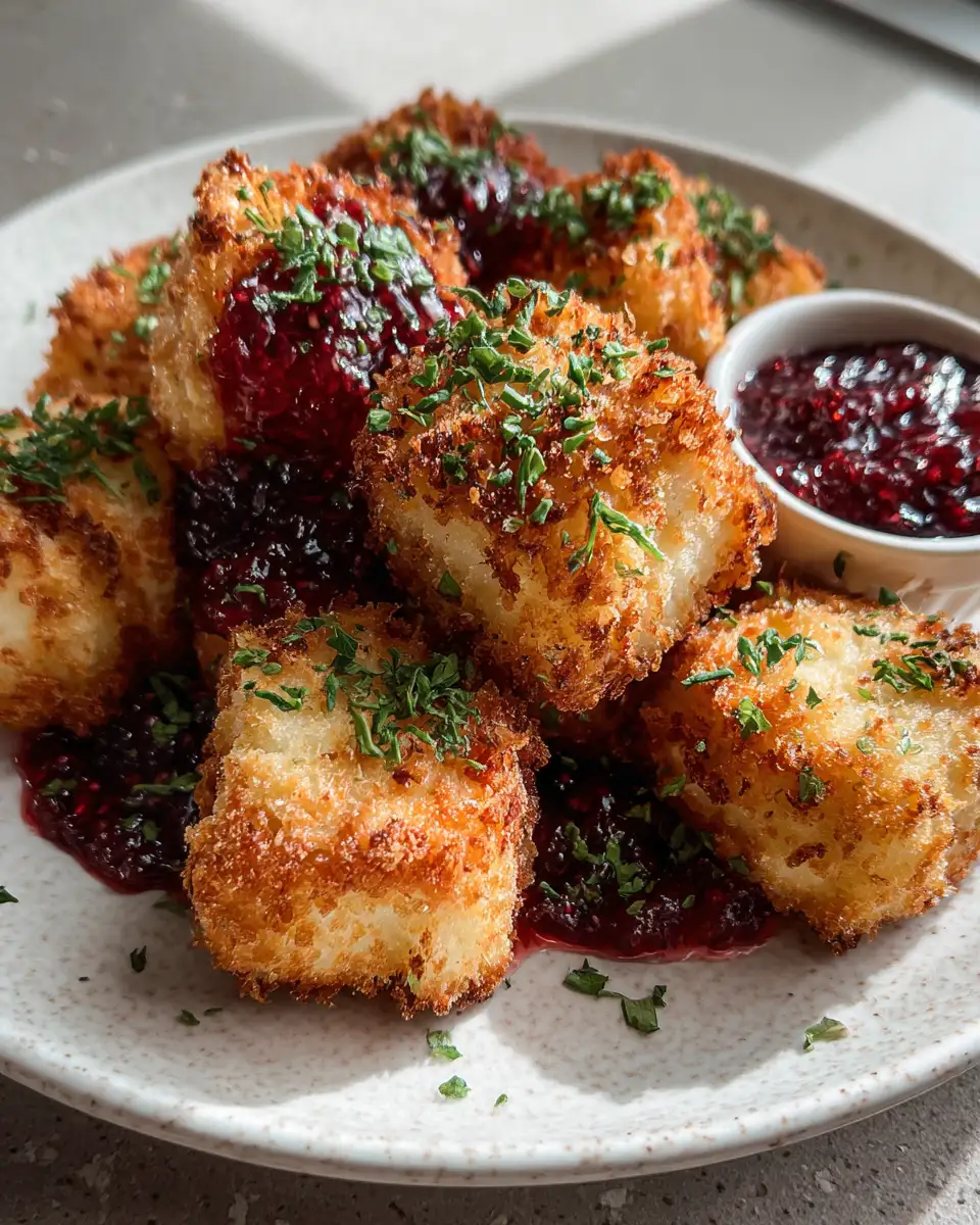 Crispy Croquettes with Berry Jam and Green Herbs A Flavorful Twist You Need to Try - Featured Image