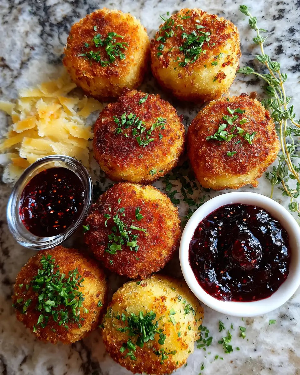 Crispy Croquettes with Berry Jam and Green Herbs A Flavorful Twist You Need to Try 5 Ingredients for Crispy Croquettes with Berry Jam and Green Herbs A Flavorful Twist You Need to Try