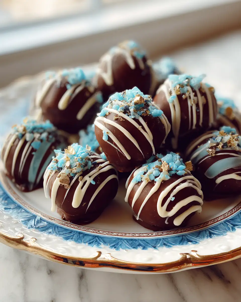 Whip Up Magic with Easy 4-Ingredient Blue Christmas Truffles - Featured Image