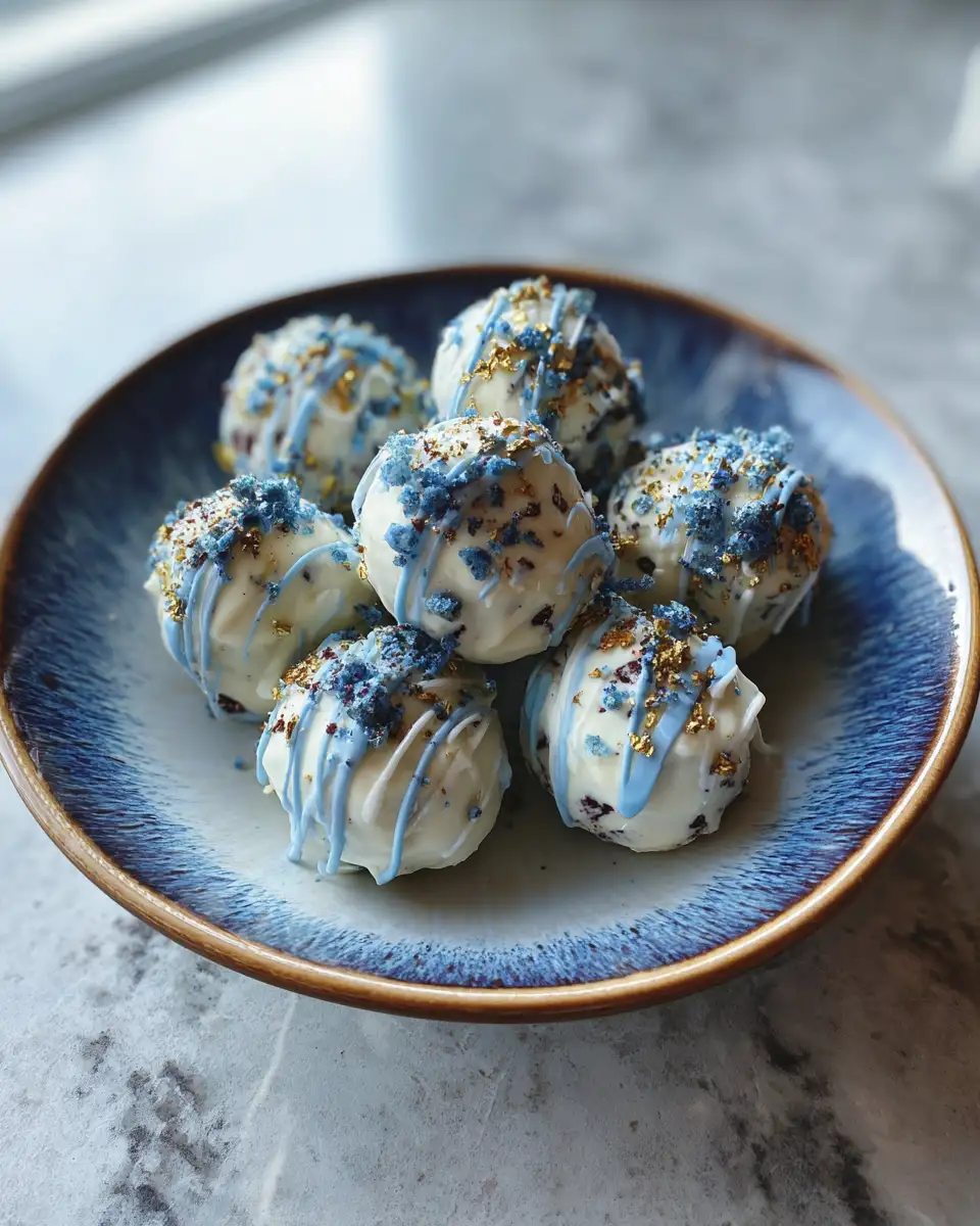 Final dish - Whip Up Magic with Easy 4-Ingredient Blue Christmas Truffles