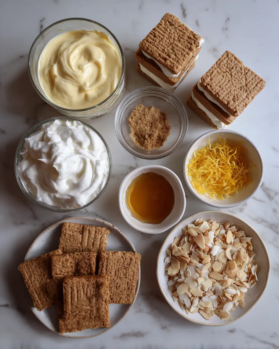 Ingredients for Delight in Every Bite with Easy Mini Gingerbread Trifles